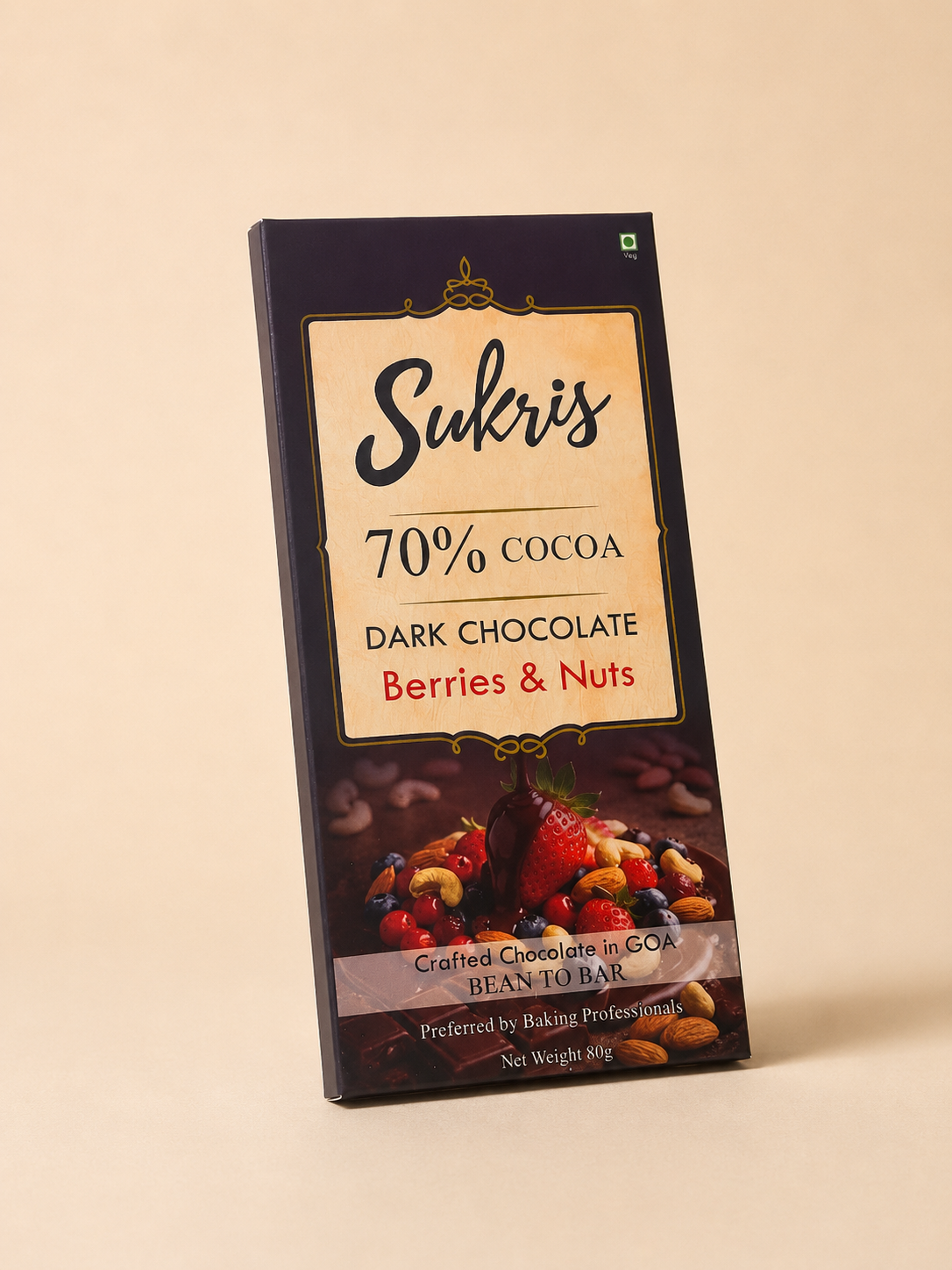 70% Berries & Nuts Dark Chocolate